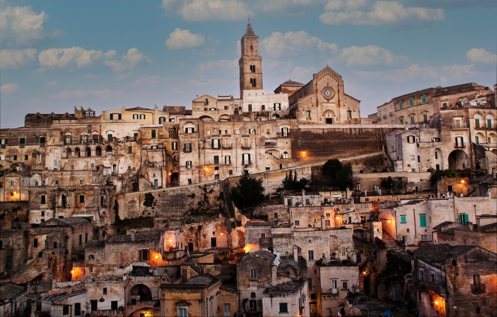 matera, itálie, město, cestování, co vidět
