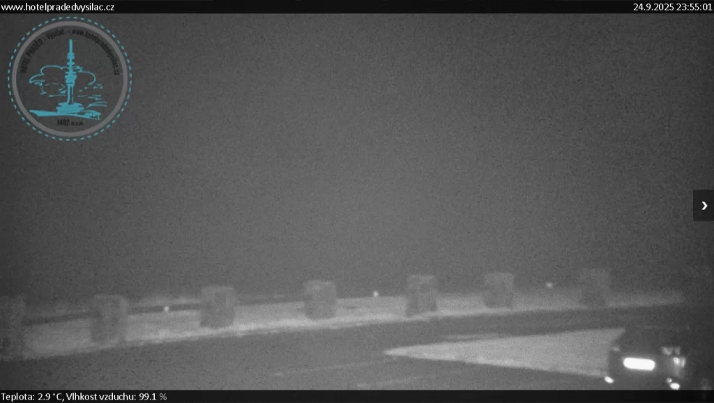 Fotografie prvního sněhu z českých hor