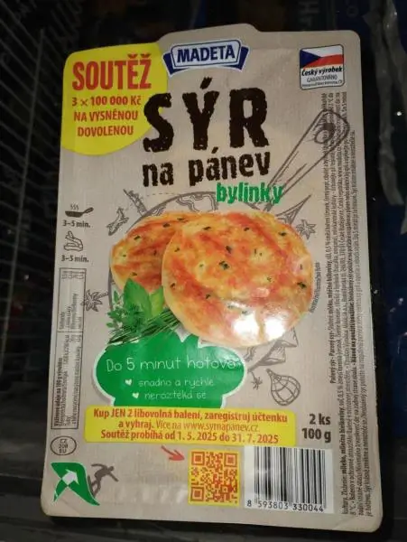 Balení sýru na pánev