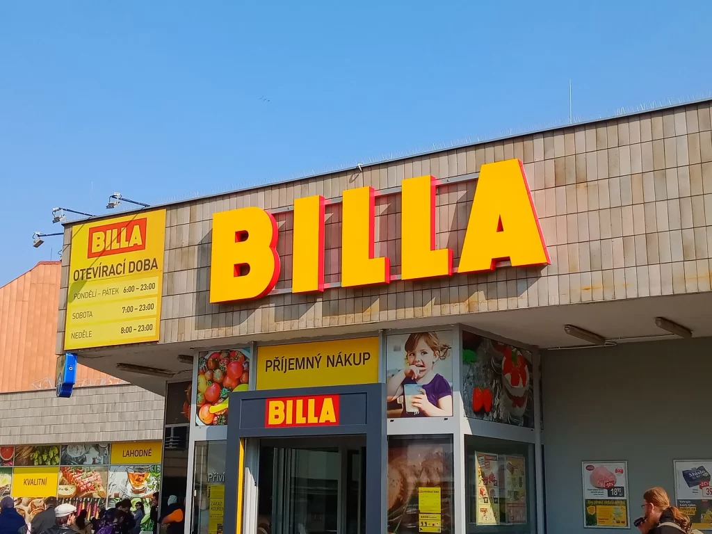 Prodejna řetězce Billa