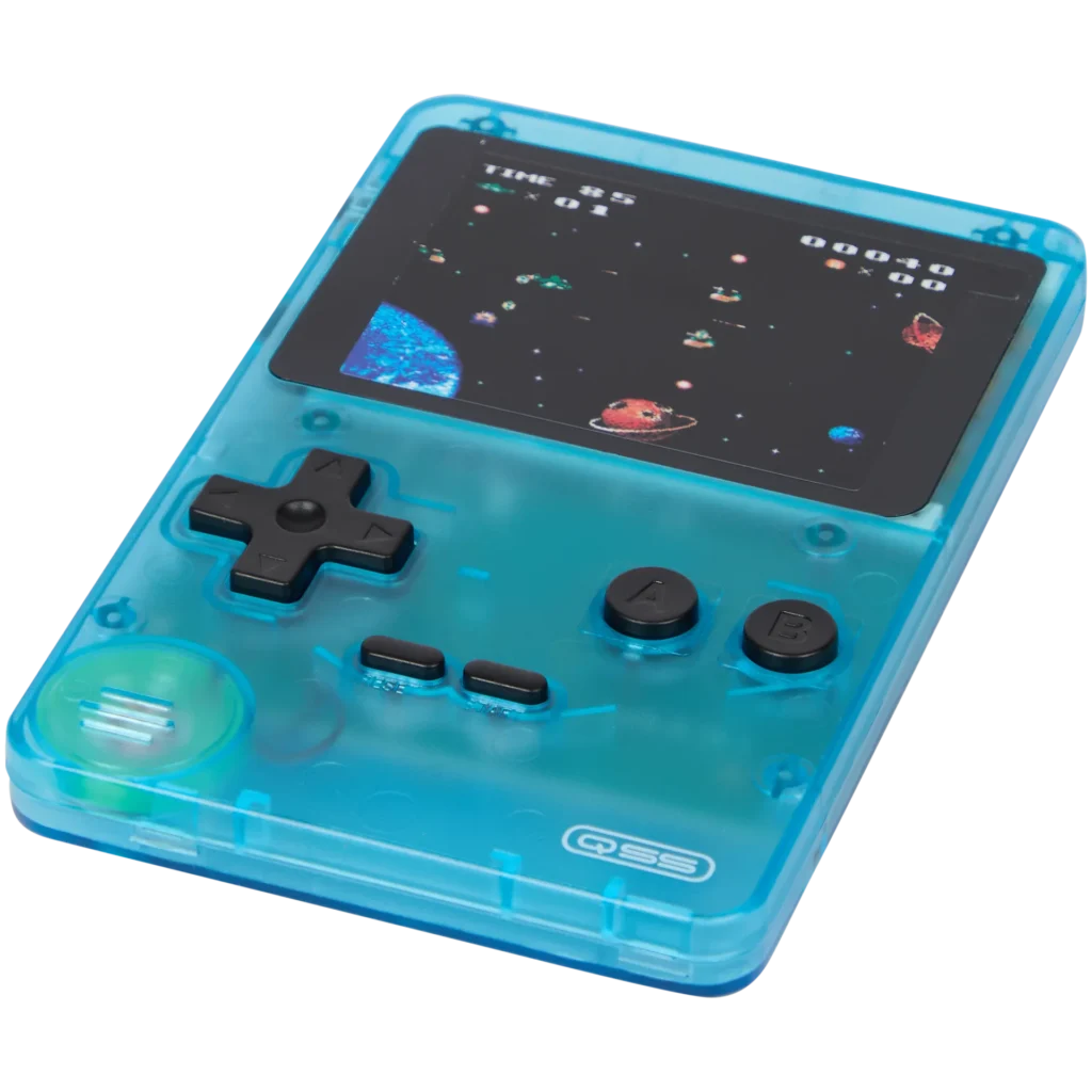Retro herní konzole v modré barvě