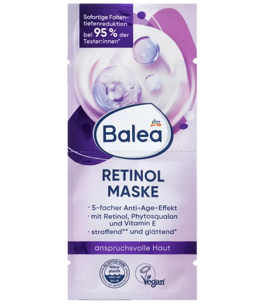 Pleťová maska s retinolem Balea
