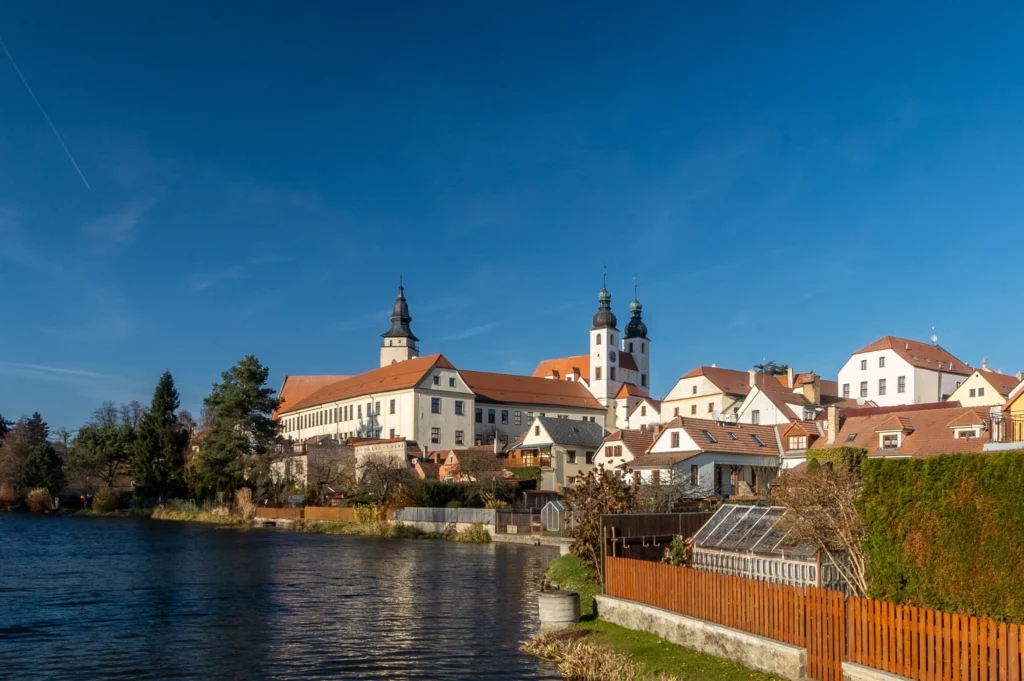Pohled na část města Telč