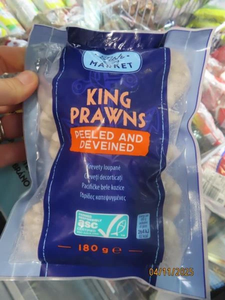 Balení mražených krevet